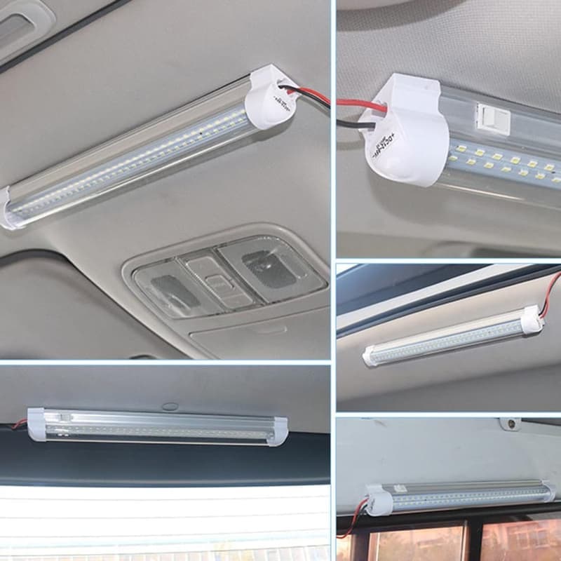 Универсална 72 LED лента за вътрешно осветление 12V-80V за автомобили и камиони