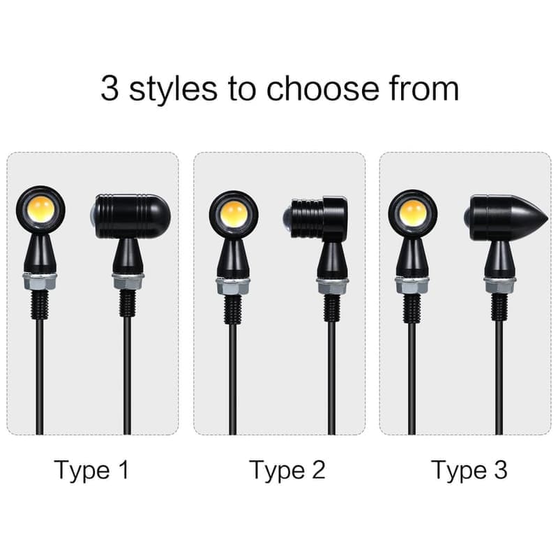 Мини винтидж LED мигачи за мотоциклет