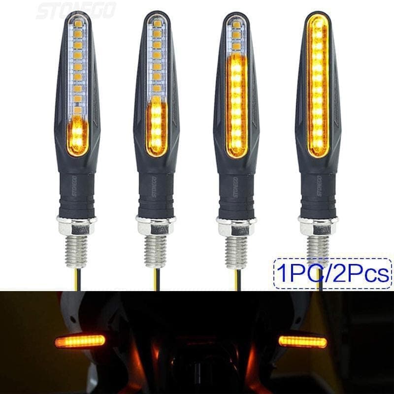 Универсални LED мигачи за мотоциклет, комплект 2 броя