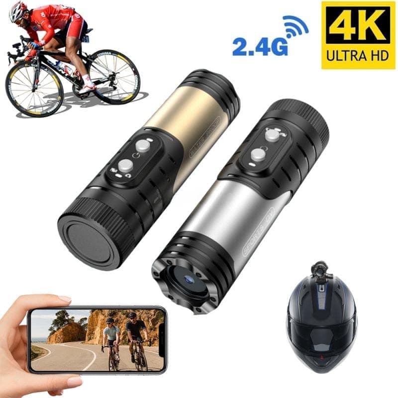 KAIRUILUO 4K Водоустойчива екшън камера за мото каска с WiFi