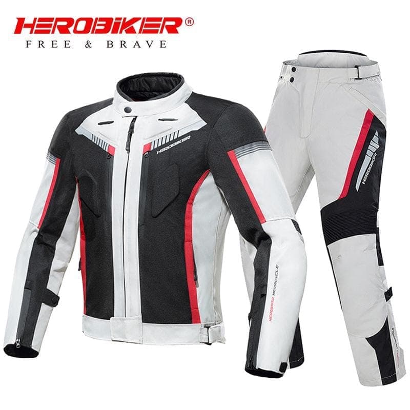 All-Season Waterproof Motorcycle Riding Suit with Protective Jacket