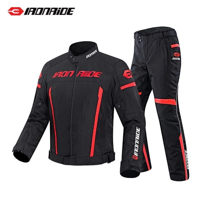 Men's Breathable Wear-Resistant Motorcycle Riding Suit with Anti-Fall Protection