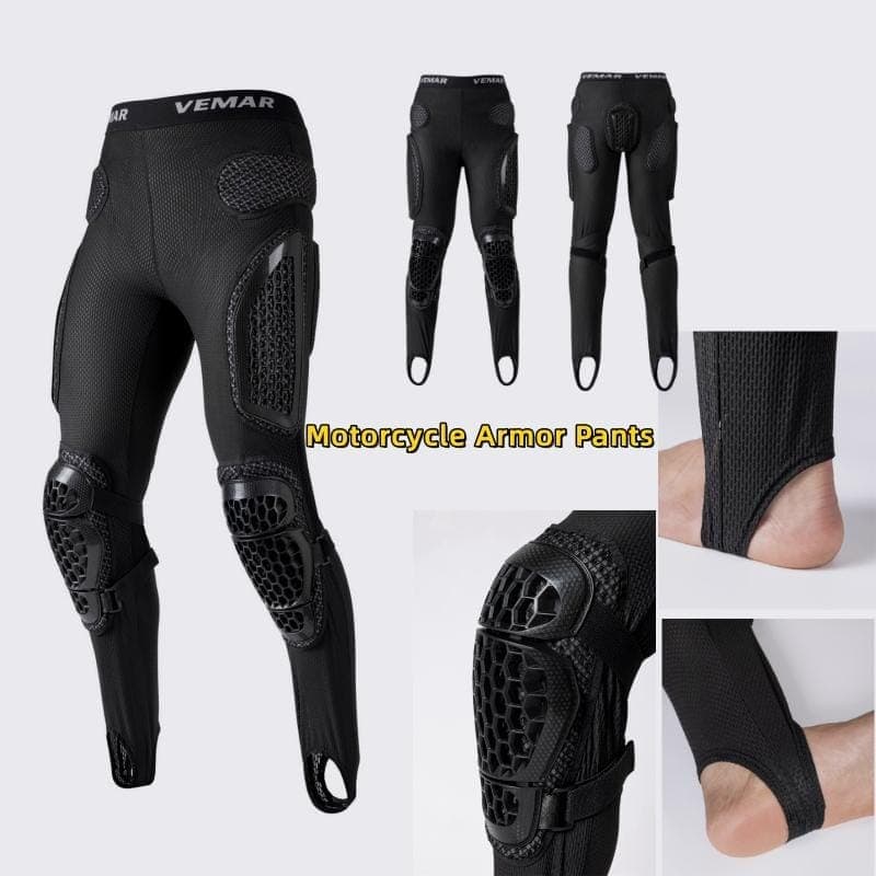 Summer Protective Motorcycle Pants with Hip and Knee Guards for Men