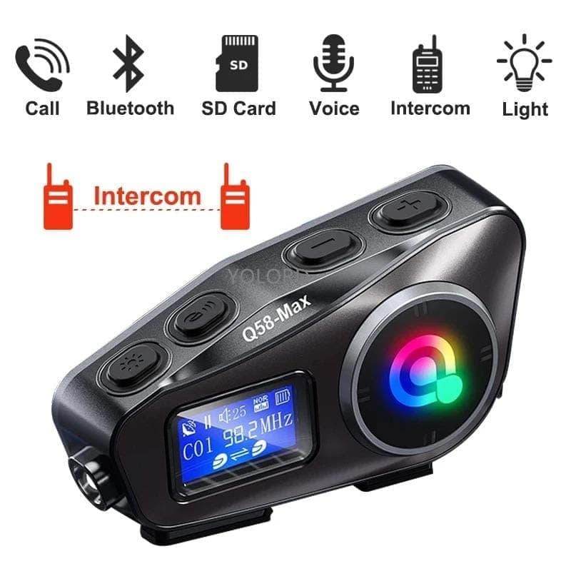 Безжичен Bluetooth Интерком за Мото Каска с FM Радио и Безръчно Обаждане