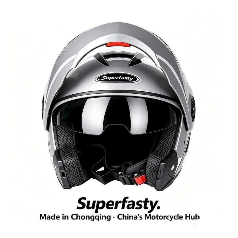 Модулна каска Superfasty с UV защита и антифог визьор